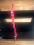 Mauve amidst the Roses- Chevron Bracelet