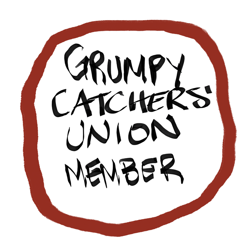 "Grumpy Catchers' Union Member" Unisex premium polo