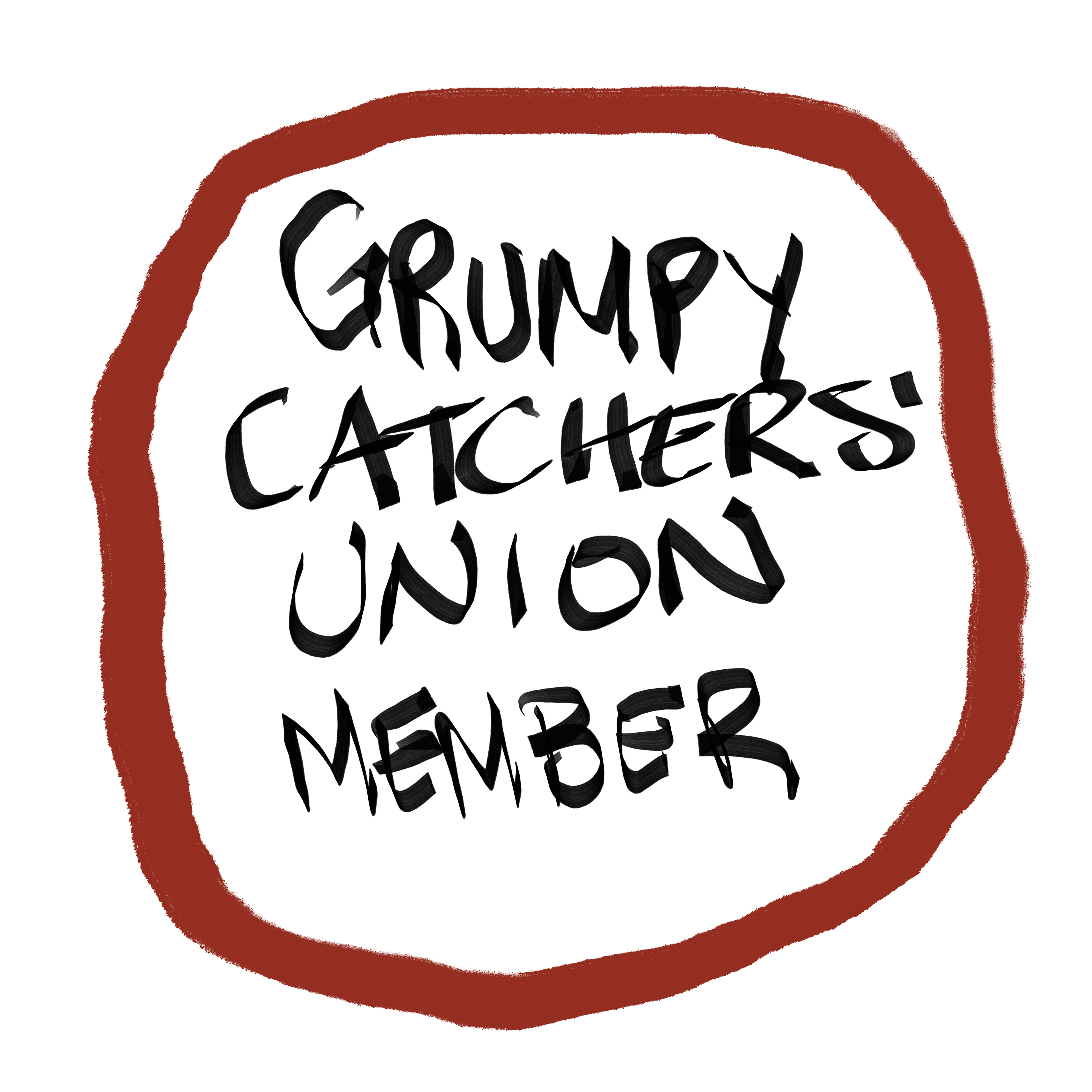 "Grumpy Catchers' Union Member" Unisex premium polo
