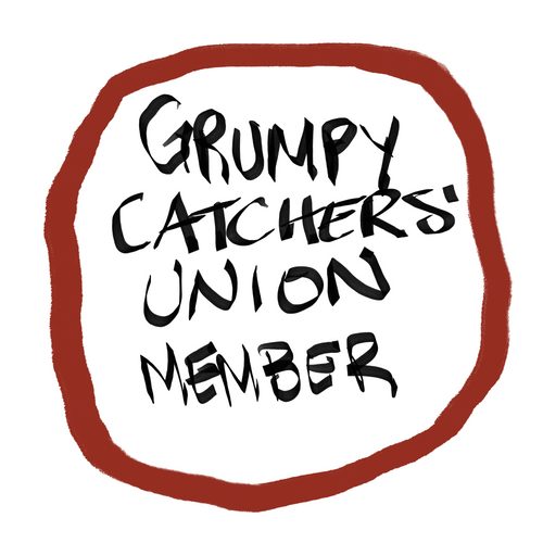 "Grumpy Catchers' Union Member" Unisex premium polo